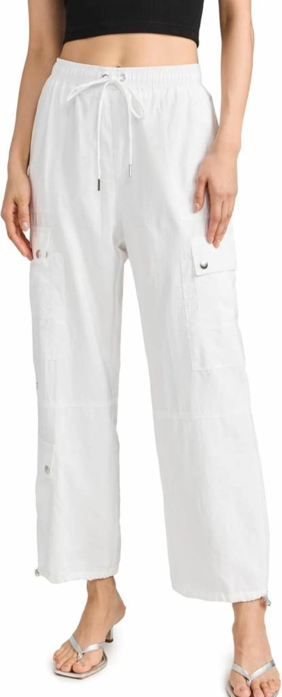 Cinq a Sept Women's Nitsan High-Waist Parachute Pants - Stylish Casual Wide-Leg Trousers