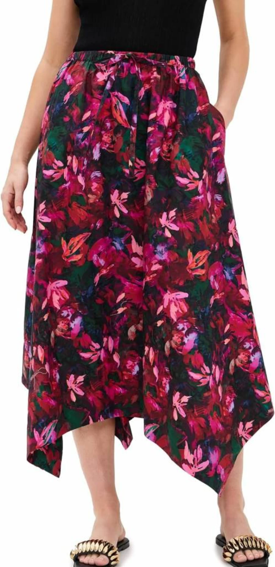 Ulla Johnson Madelyn Floral Print Midi Skirt for Women - Boho Chic Style