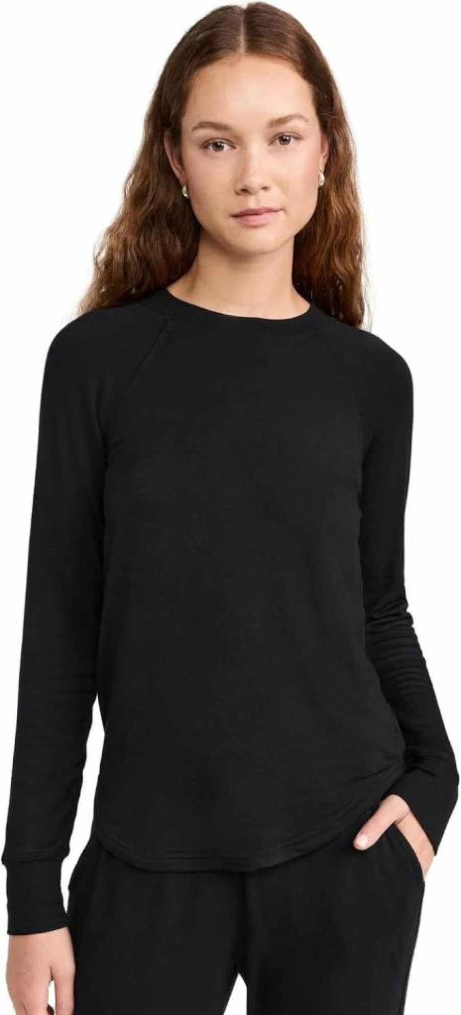 SPLITS59 Women's Thermal Pullover Sweatshirt | Warm Up Hoodie for Women | Cozy Workout Sweater