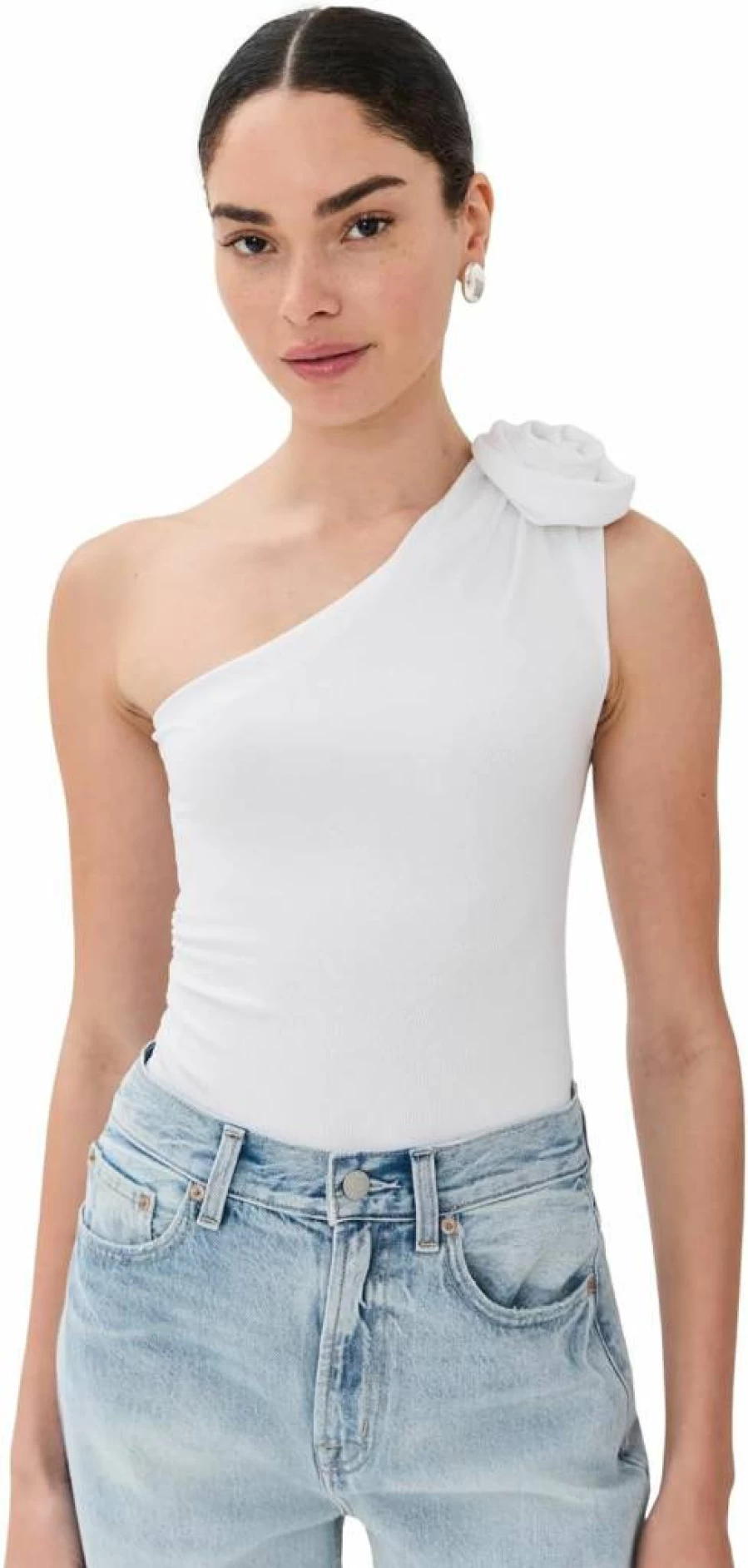 LE BOP Women's Carrie One Shoulder Blouse - Stylish Off-Shoulder Tops for Women