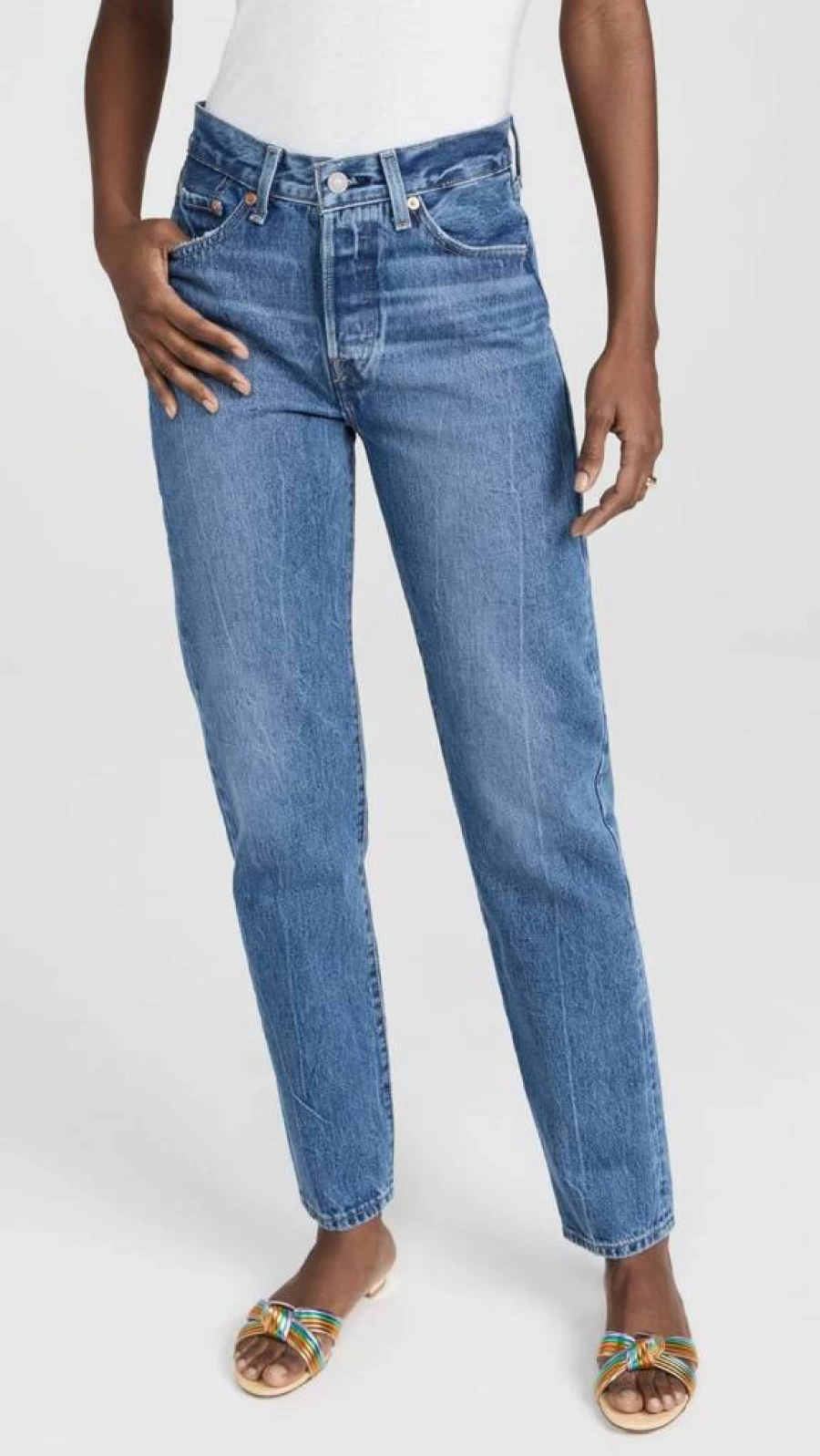 Levi's Women's 501 '81 High Rise Straight Leg Jeans - Classic Vintage Denim