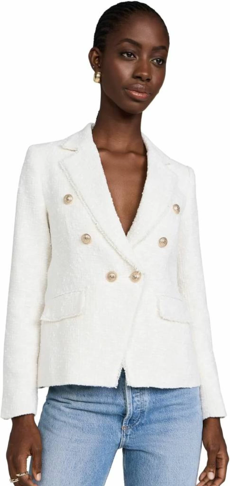Generation Love Women's Eliza Tweed Blazer - Classic Fit Stylish Jacket for Women