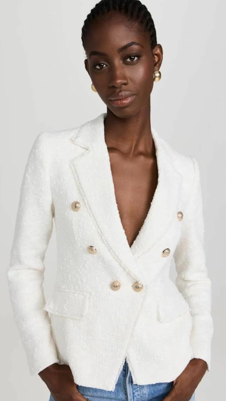 Generation Love Women's Eliza Tweed Blazer - Classic Fit Stylish Jacket for Women