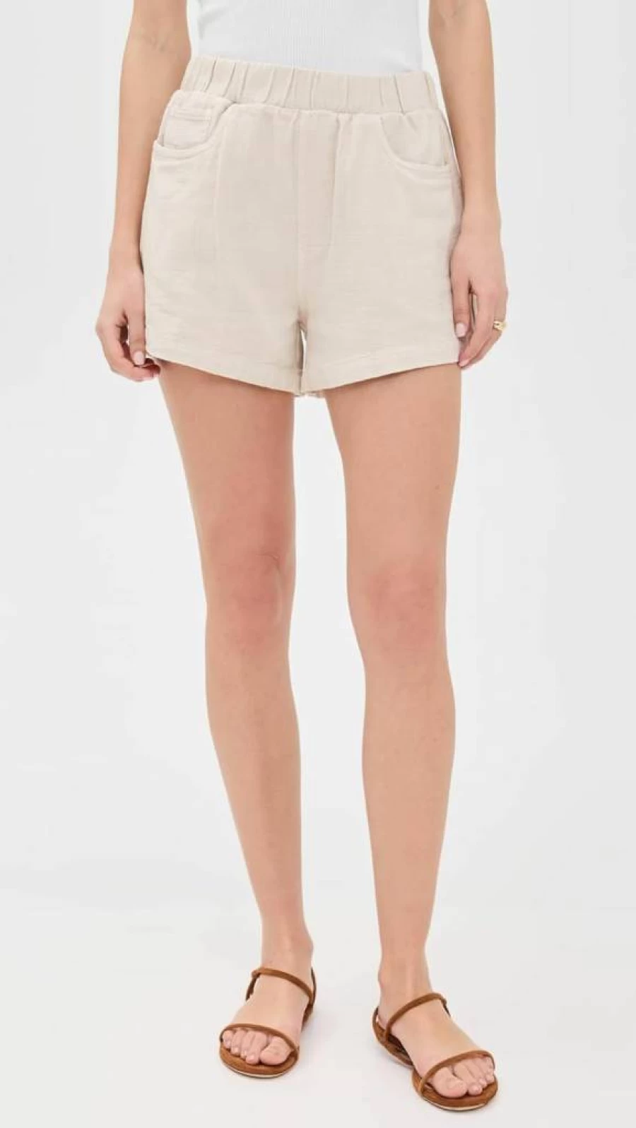 BLANKNYC Women's High-Waisted Distressed Denim Shorts Oyster Bar Vintage Style