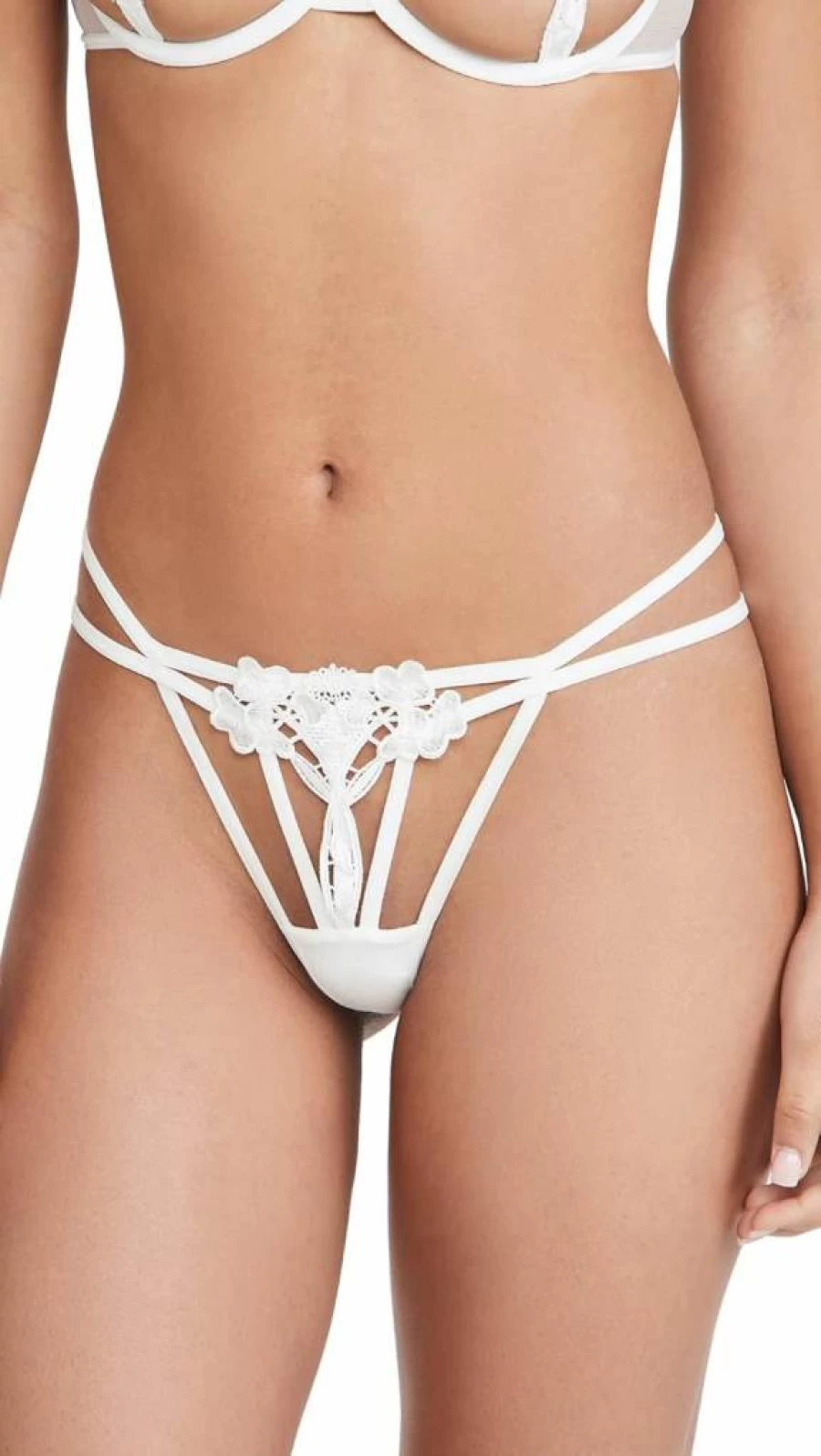 Bluebella Women's Nova Thong Lingerie - Sexy High Cut G-String Panties for Women