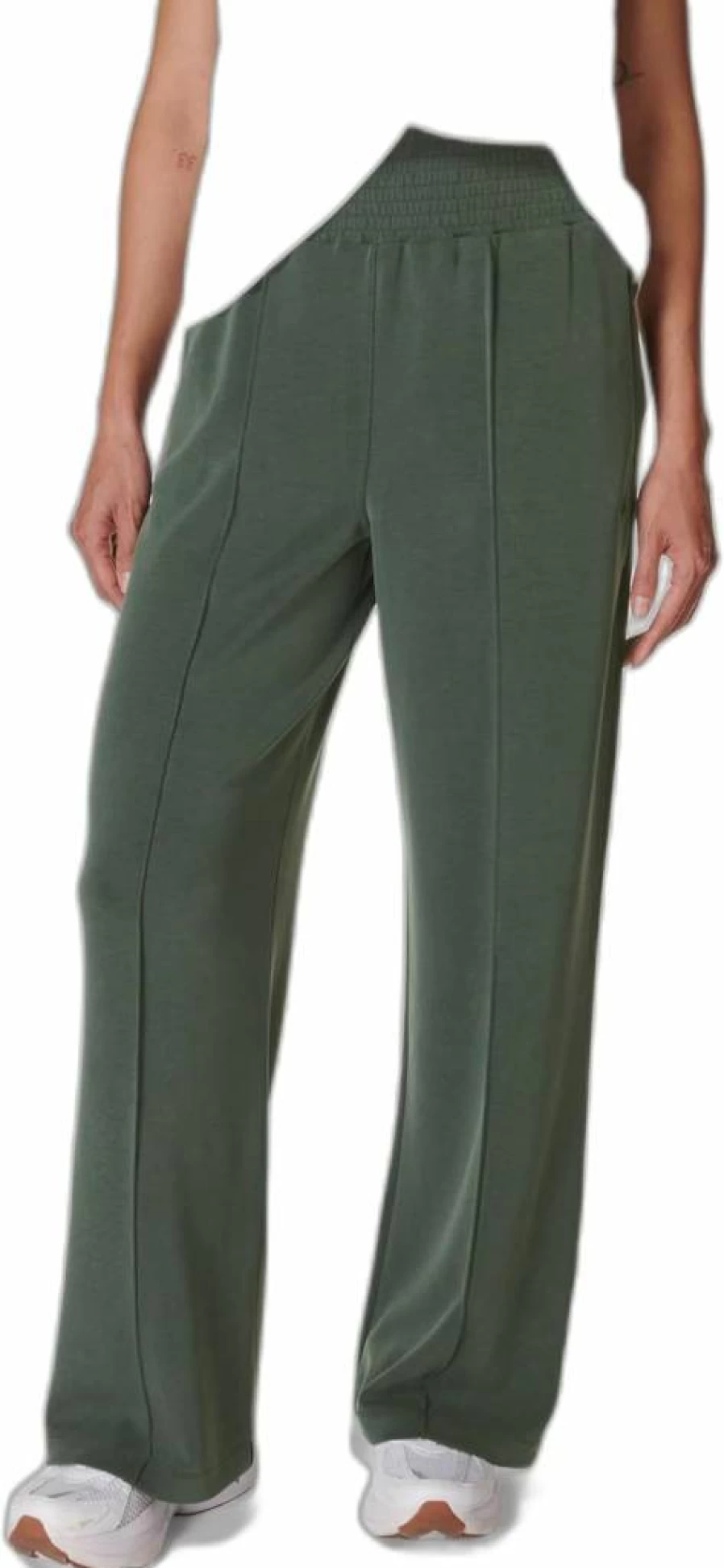 Sweaty Betty Women's Smocked Waist Casual Pants - Lightweight Comfort & Stylish Workout Track Bottoms