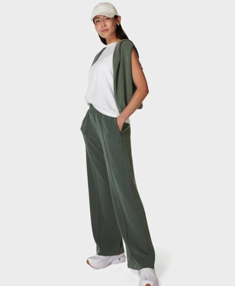 Sweaty Betty Women's Smocked Waist Casual Pants - Lightweight Comfort & Stylish Workout Track Bottoms