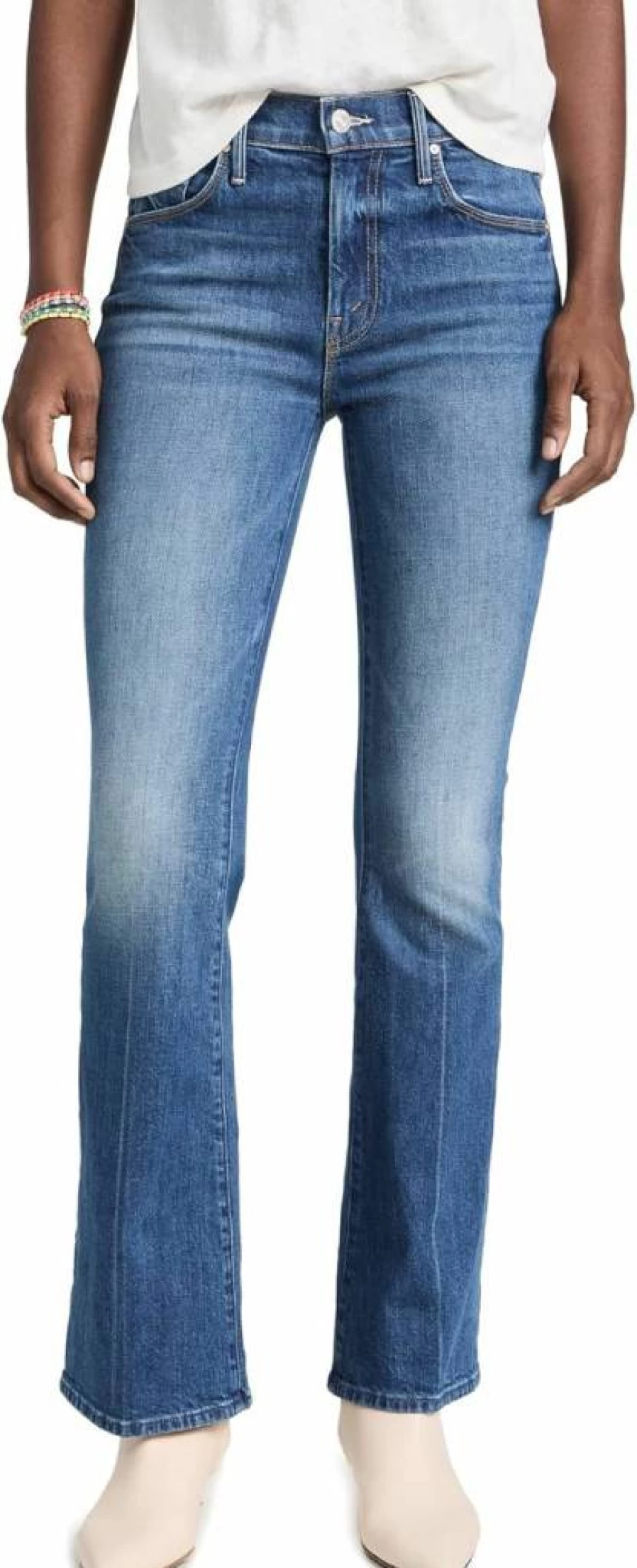 MOTHER The Weekender Women's High-Rise Relaxed Fit Jeans for Comfort and Style