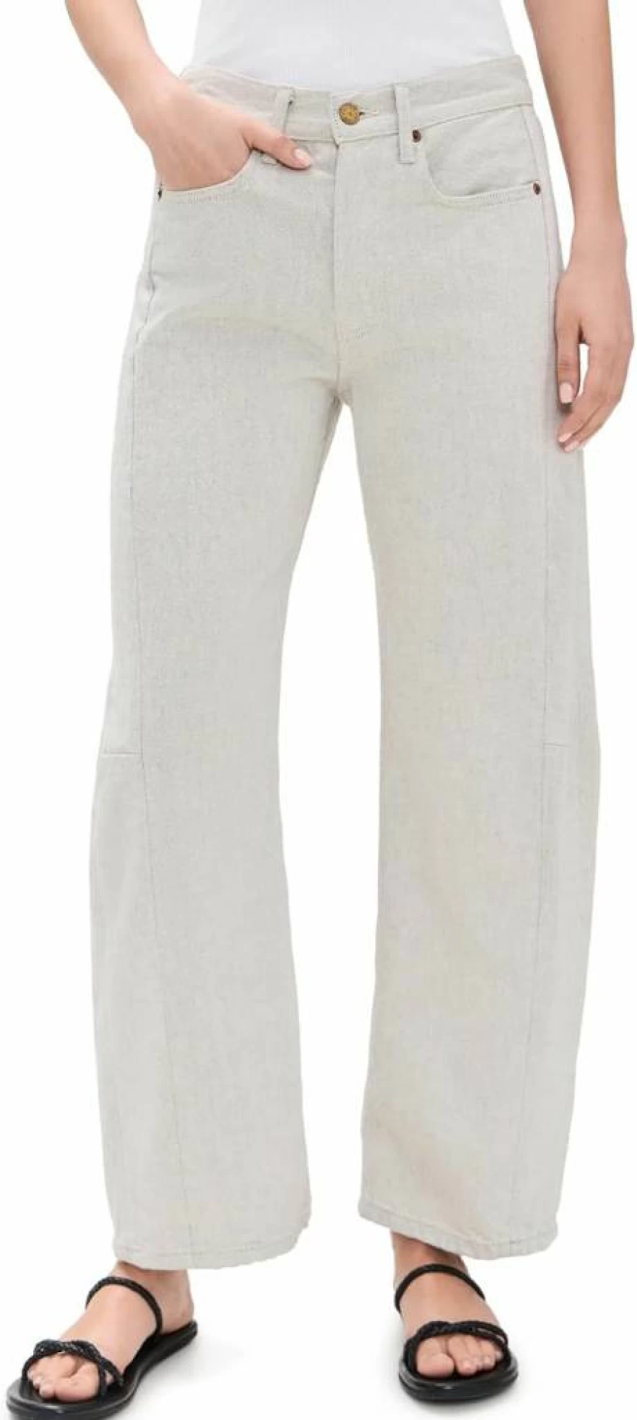 B SIDES Women's Slim Fit Lasso Jeans - High Waisted Stretch Denim Pants for Women