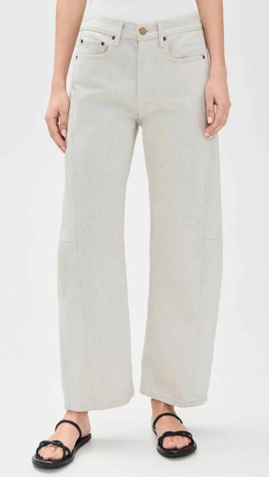 B SIDES Women's Slim Fit Lasso Jeans - High Waisted Stretch Denim Pants for Women