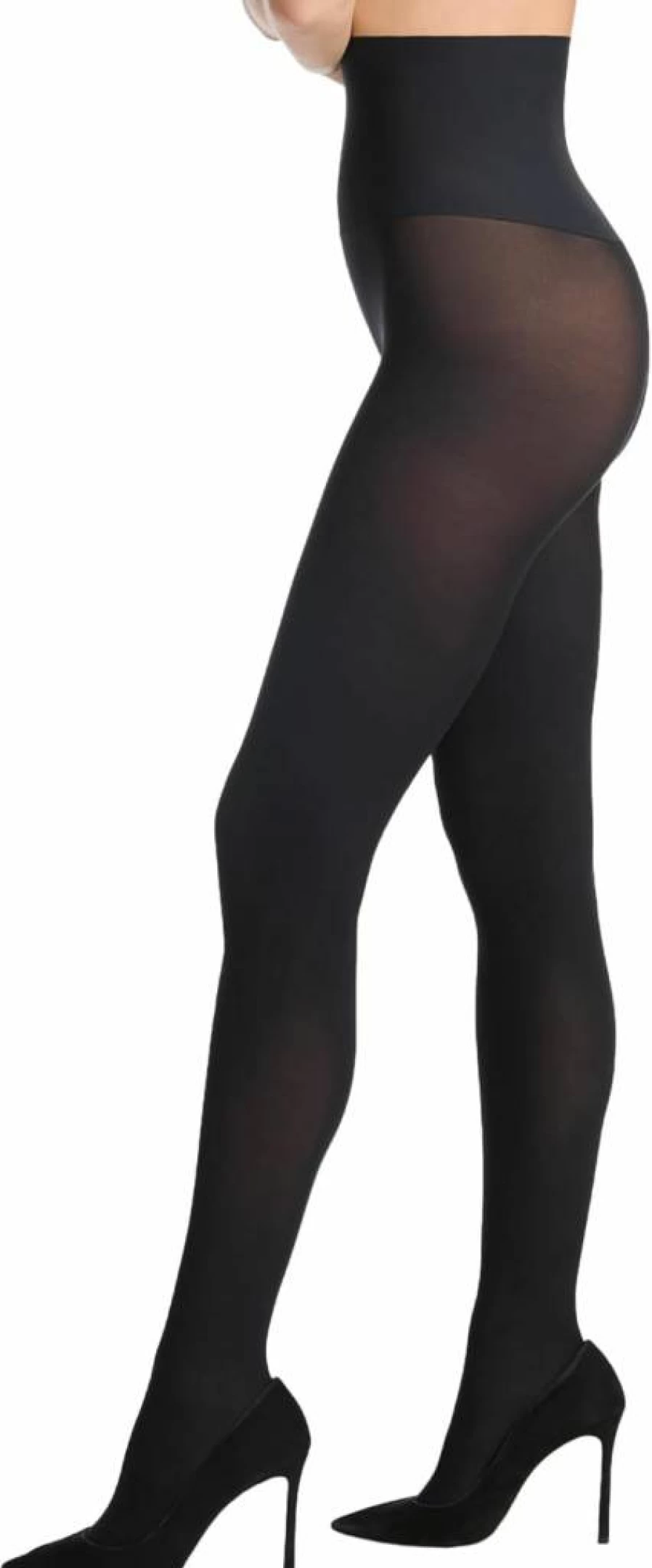Commando Opaque Matte Tights for Women - High Waist Smoothing Control Top, Comfortable Stretchy Hosiery for Dresses & Skirts