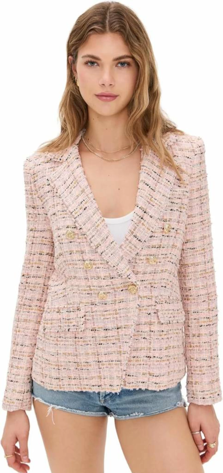 Generation Love Women's Eliza Tweed Blazer - Classic Fit Jacket for Women