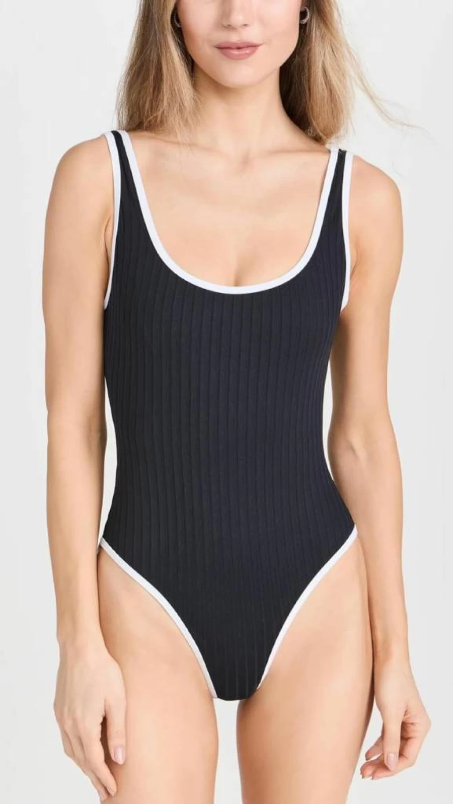 Solid & Striped Women's Annemarie One-Piece Swimsuit | Stylish Striped Monokini