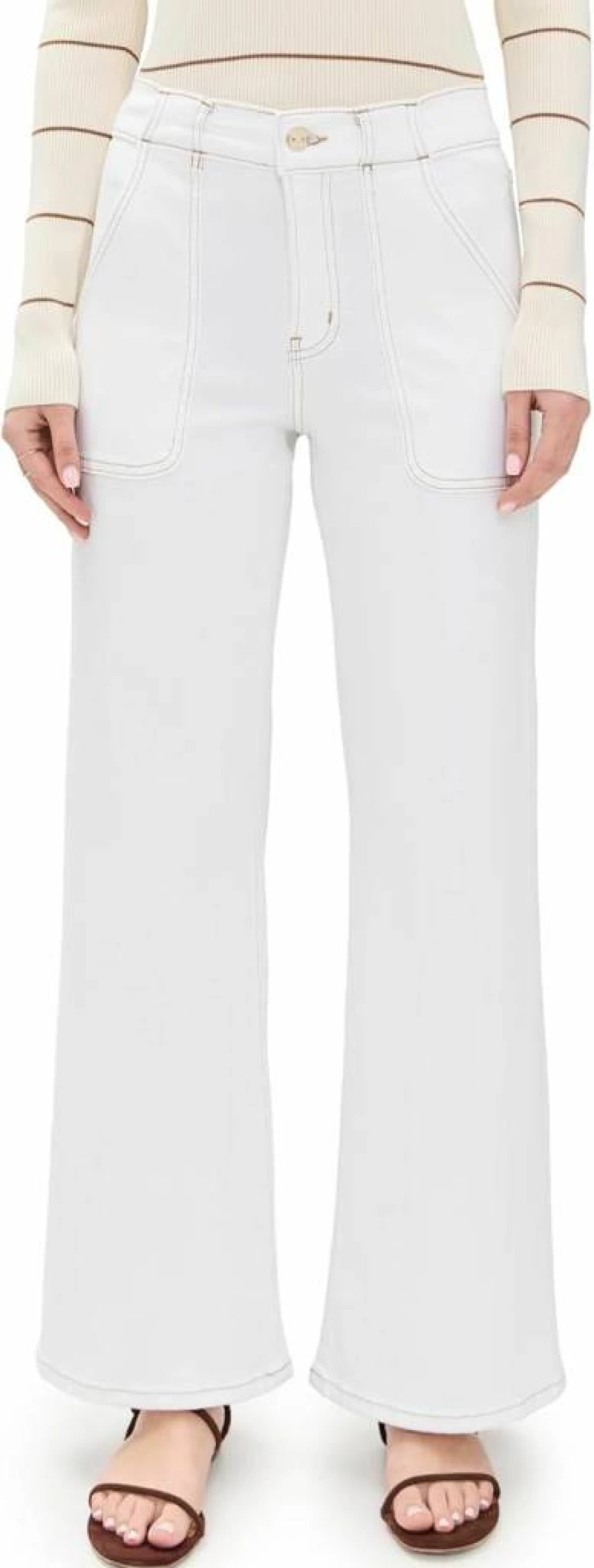 FRAME Women's Modern High-Waist Pocket Jeans - Stylish Slim Fit Denim Pants