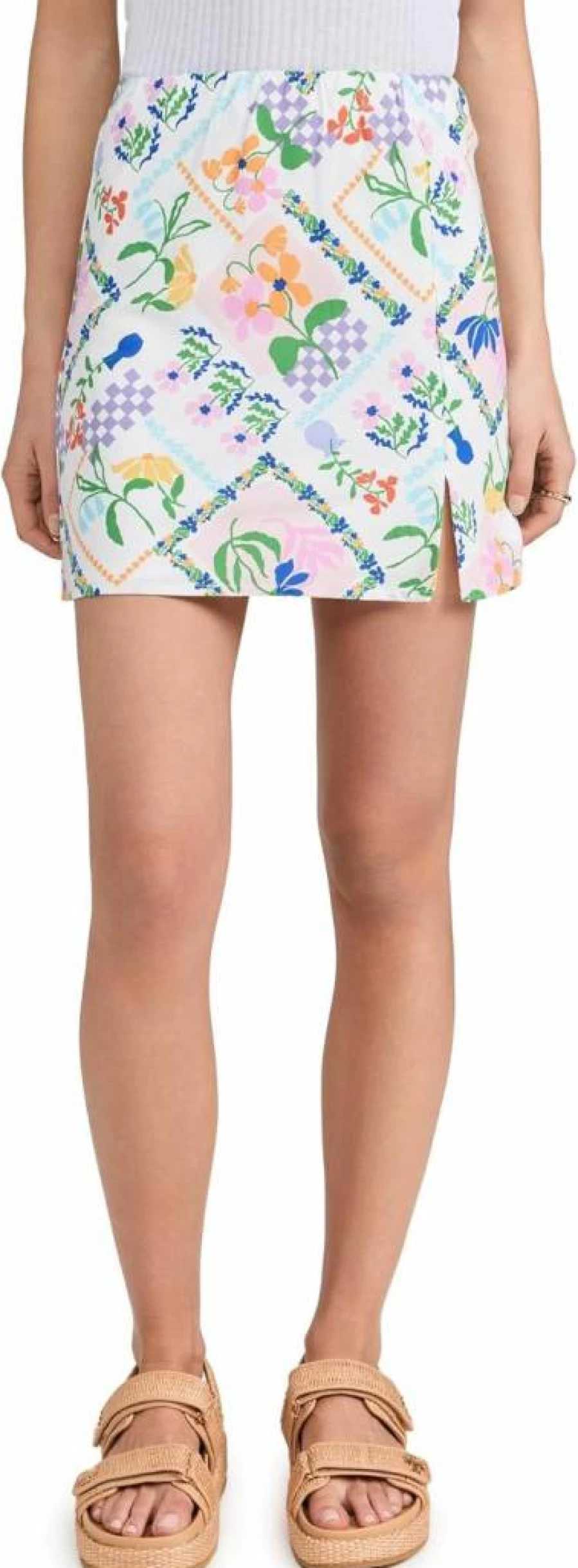 MINKPINK Women's Nikita Mini Skirt - Stylish High Waist Denim Skirt for Women