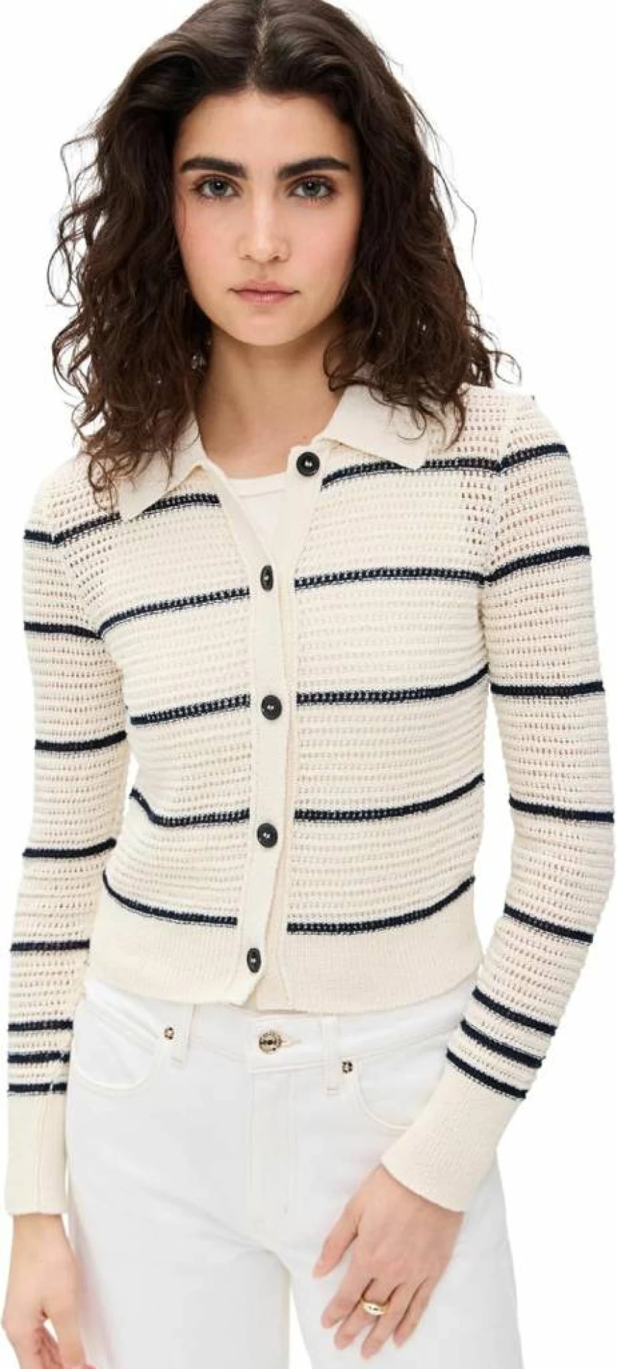 FRAME Women's Shrunken Cardigan Sweater - Stylish & Cozy Knit Top