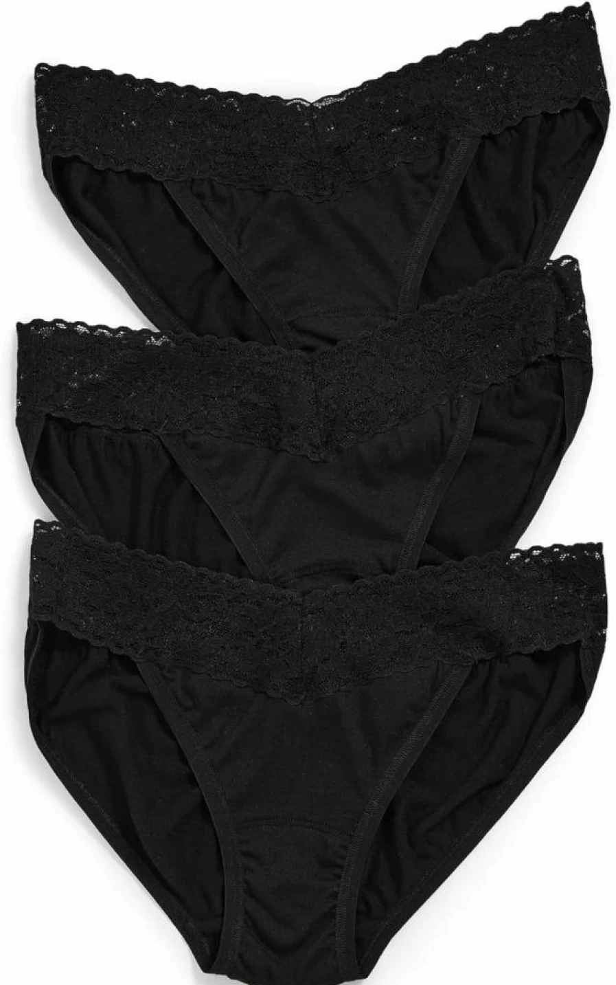 Hanky Panky Women's DreamEase V-Kini Panties 3-Pack - Soft Comfort Underwear Bundle