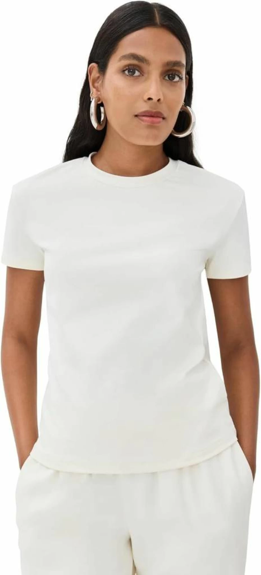 Lioness Women's Essential Crew Neck Loose Fit T-Shirt - Comfortable Casual Basic Tee