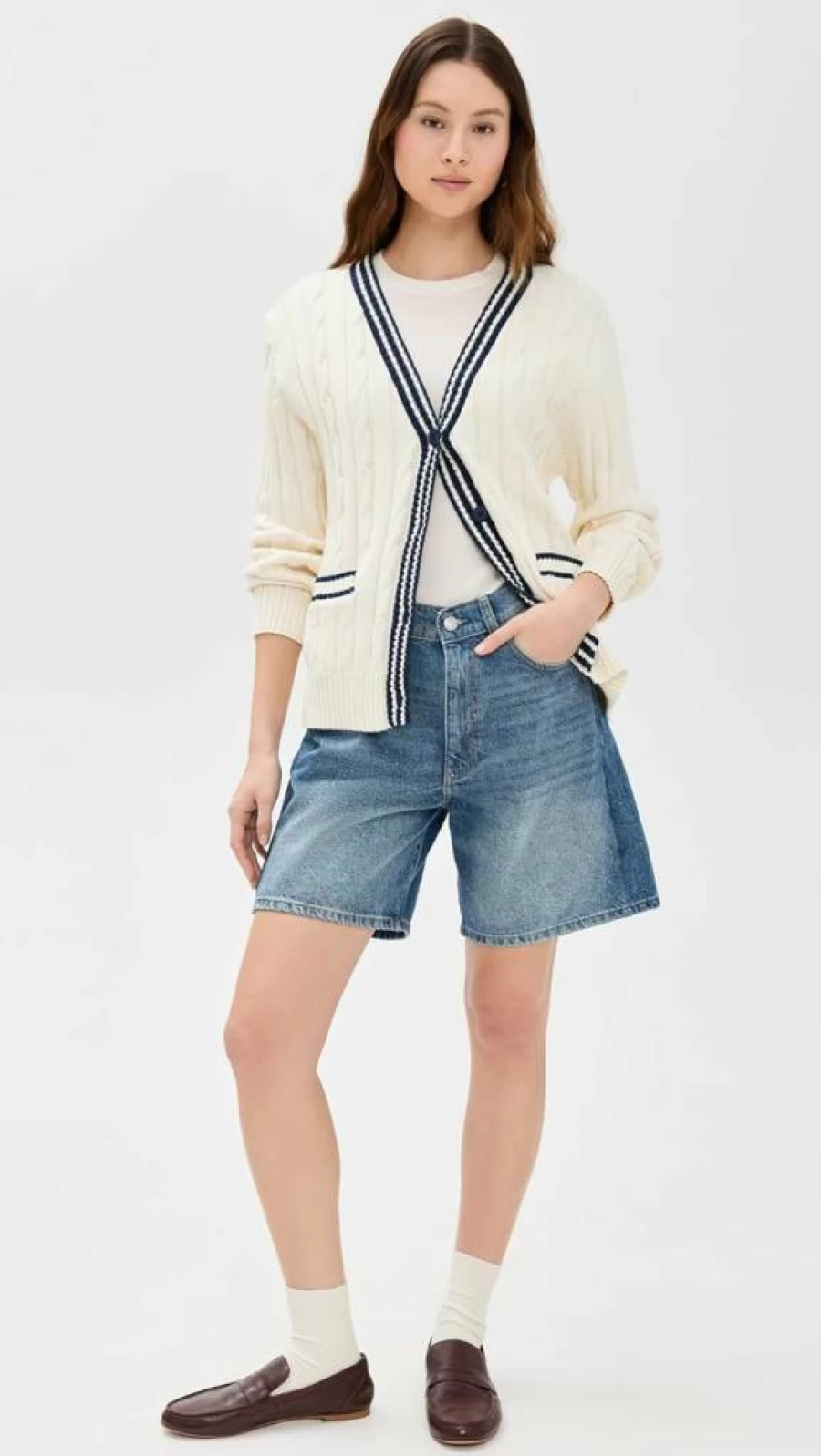 Marea Women's Lightweight Tennis Cardigan - Stylish Knit Sweater for Casual & Sporty Outfits
