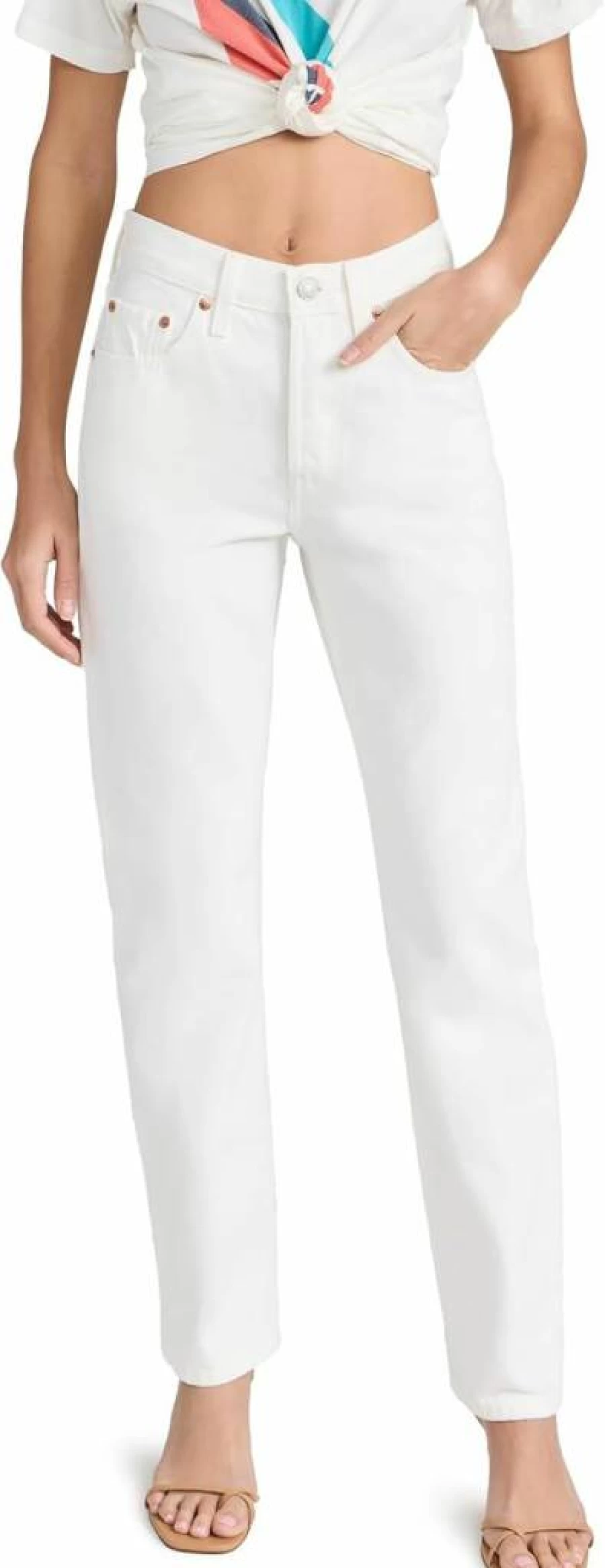 Levi's Women's 501 Original Straight Leg Jeans Classic Blue Denim