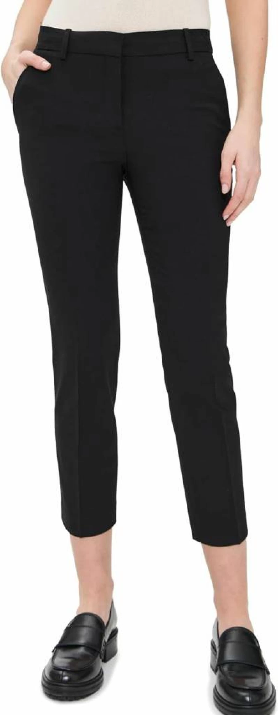 Theory Women's Treeca High-Waisted Tailored Trousers - Classic Office Pants for Professional Wardrobe