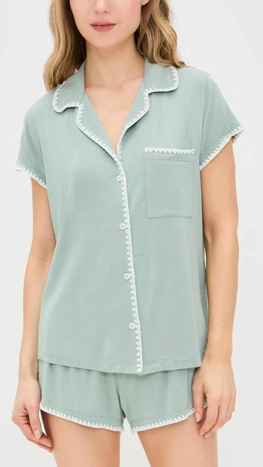 Eberjey Women's Frida Shortie Pajama Set - Soft Sleepwear Shorts & Top