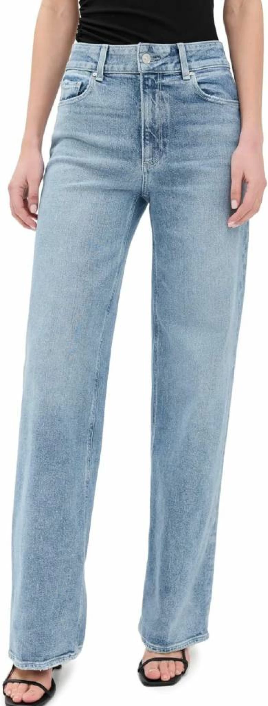 PAIGE Women's Sasha High-Rise Straight Leg Jeans 32" Verse Denim