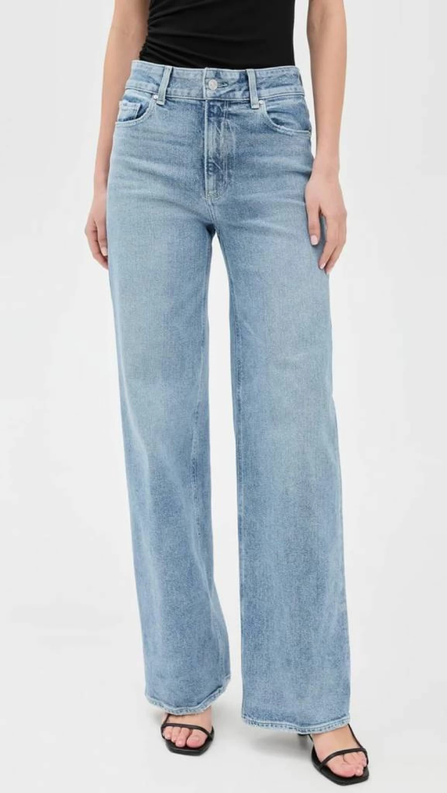 PAIGE Women's Sasha High-Rise Straight Leg Jeans 32" Verse Denim