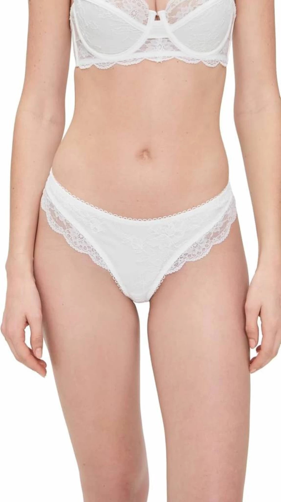KAE THE LABEL Women's Arabella Thong - High-Waisted Lace Underwear for Comfort & Style