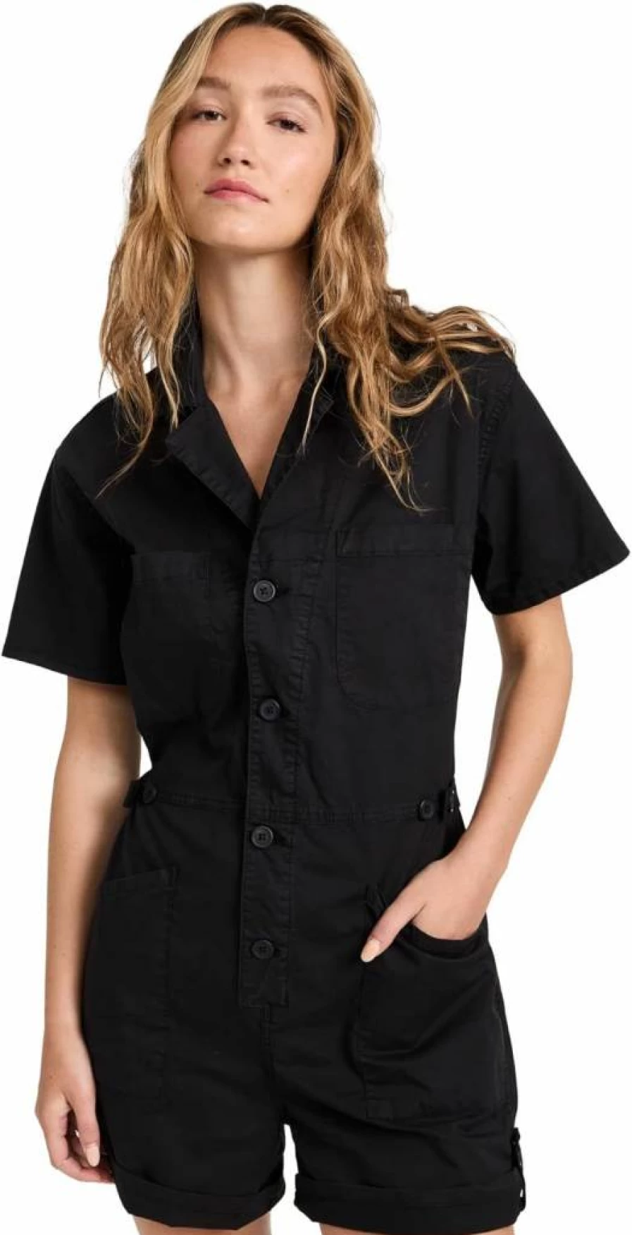 Pistola Denim Women's Parker Denim Jumpsuit - Stylish Casual Romper for Women