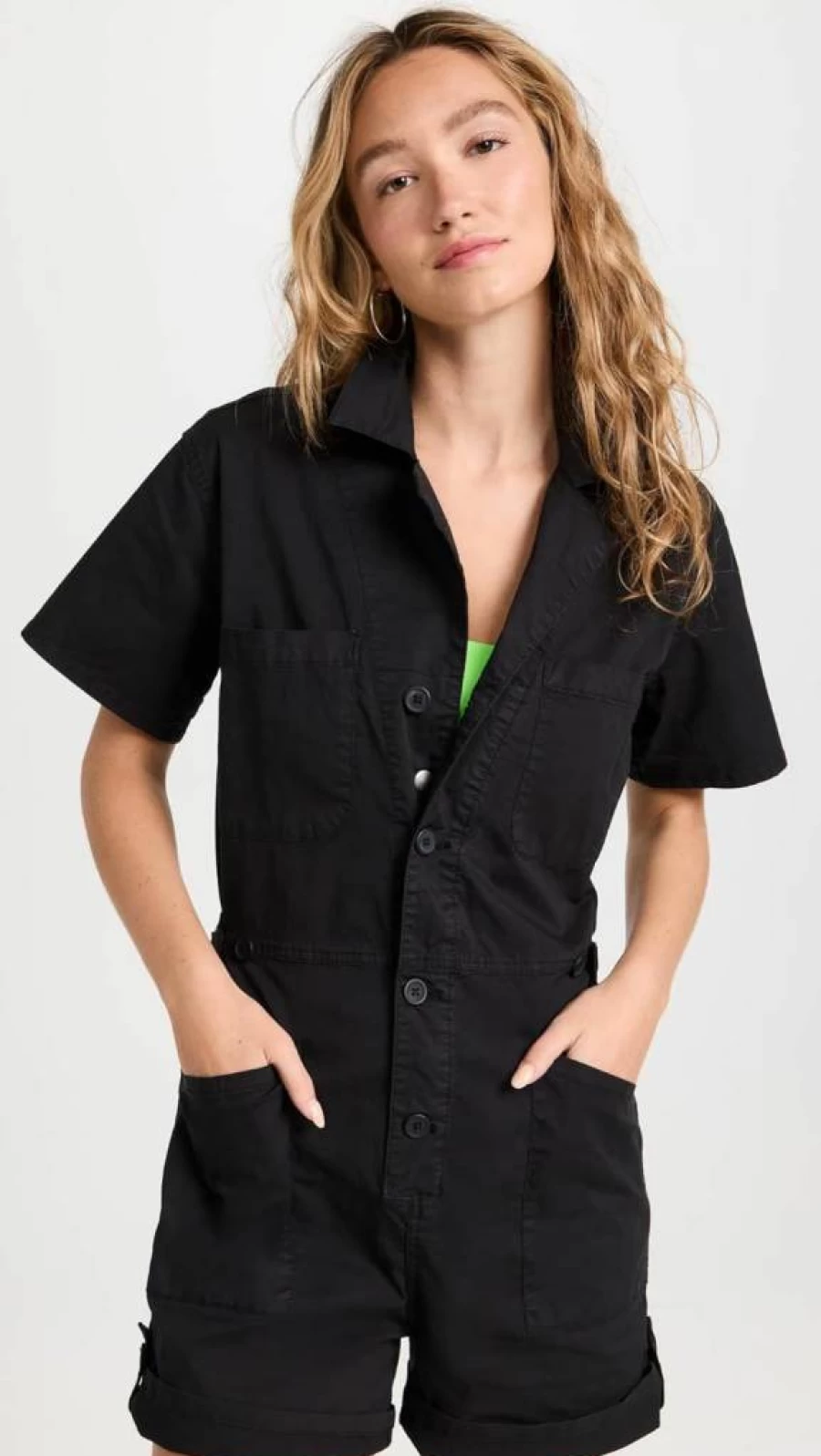 Pistola Denim Women's Parker Denim Jumpsuit - Stylish Casual Romper for Women