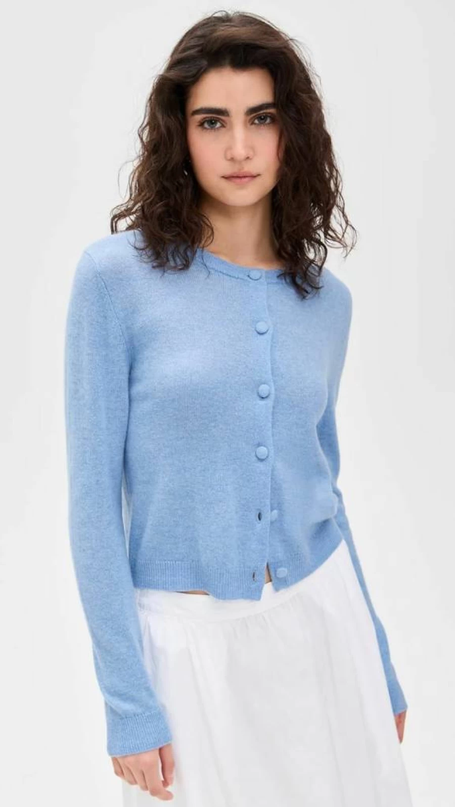Velvet Women's Crochet Cashmere Cardigan by Cleo Wade - Soft Luxury Knit Sweater