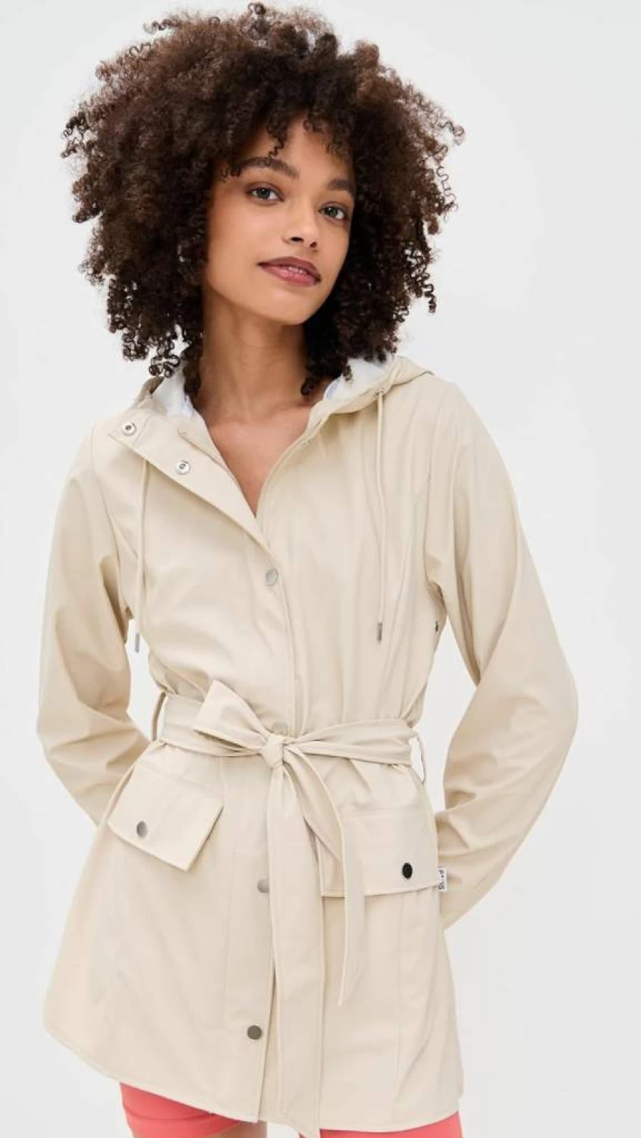 RAINS Women's Curve Waterproof Jacket - Stylish W3 Outerwear for Women