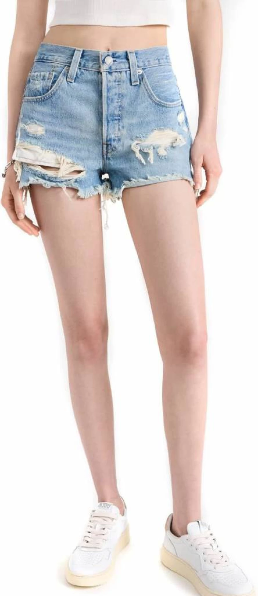 Levi's Women's 501 Original Shorts - Classic Fit Denim Shorts - 25 Inch Inseam