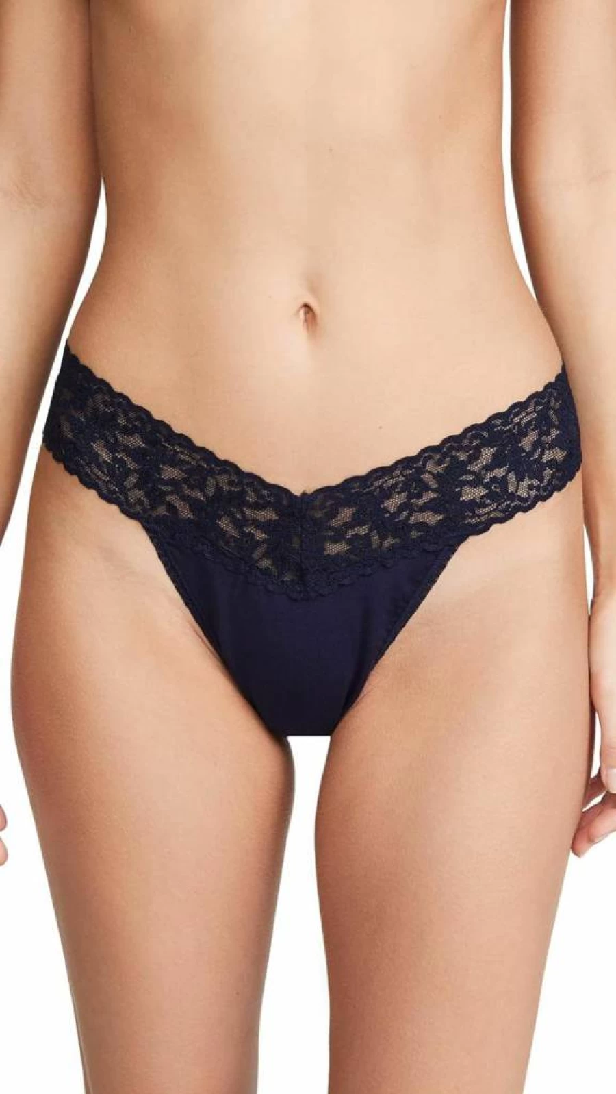 Hanky Panky Original Rise Thong - Supima Cotton Underwear for Women, One Size Fits 4-14