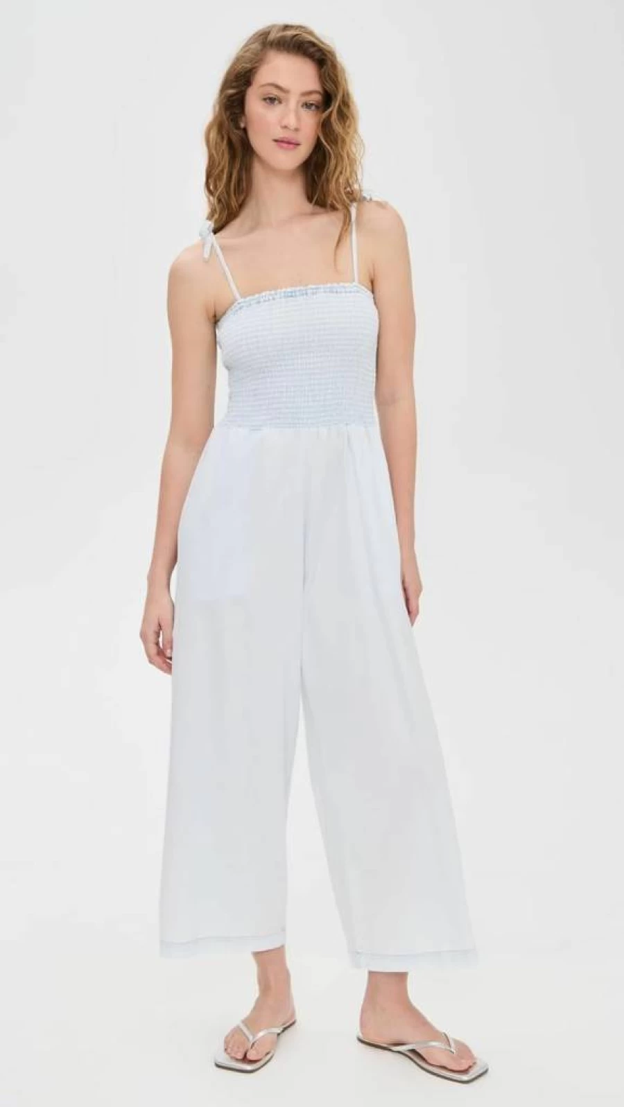 Splendid Women's Indigo Striped Jumpsuit - Casual Comfort Romper with Pockets