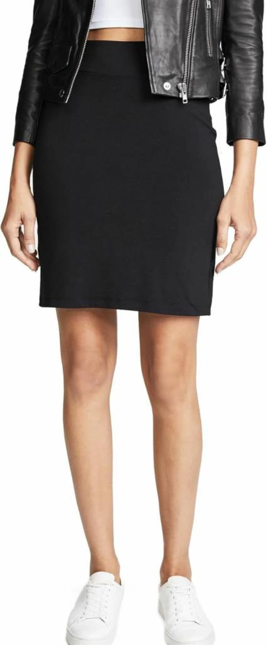 Susana Monaco Women's 21" Straight Denim Skirt - Classic Fit Stretch Comfort Casual Style
