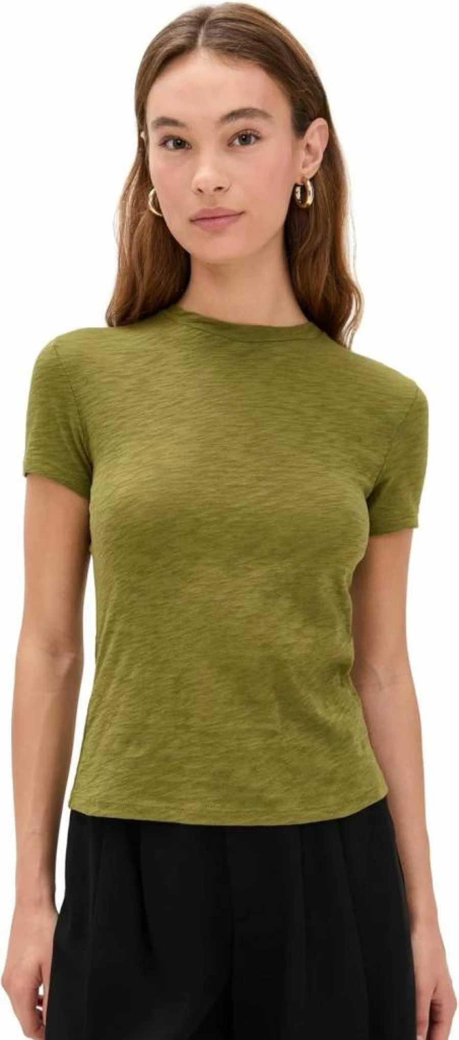 Theory Women's Tiny Tee 2 - Classic Slim Fit Short Sleeve T-Shirt for Women