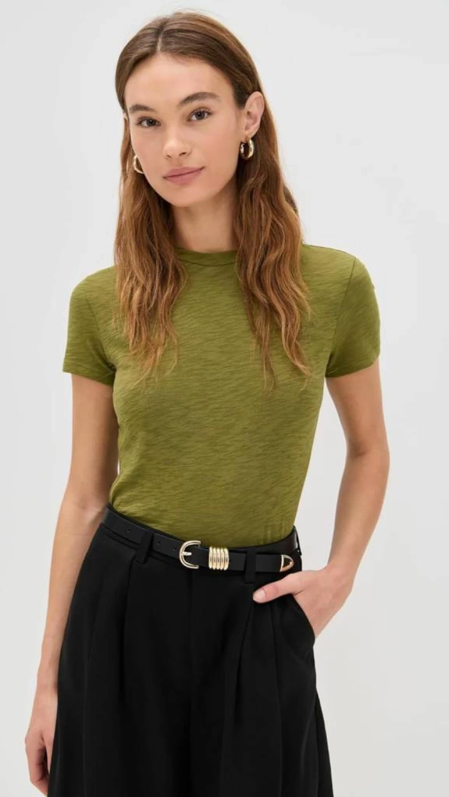 Theory Women's Tiny Tee 2 - Classic Slim Fit Short Sleeve T-Shirt for Women