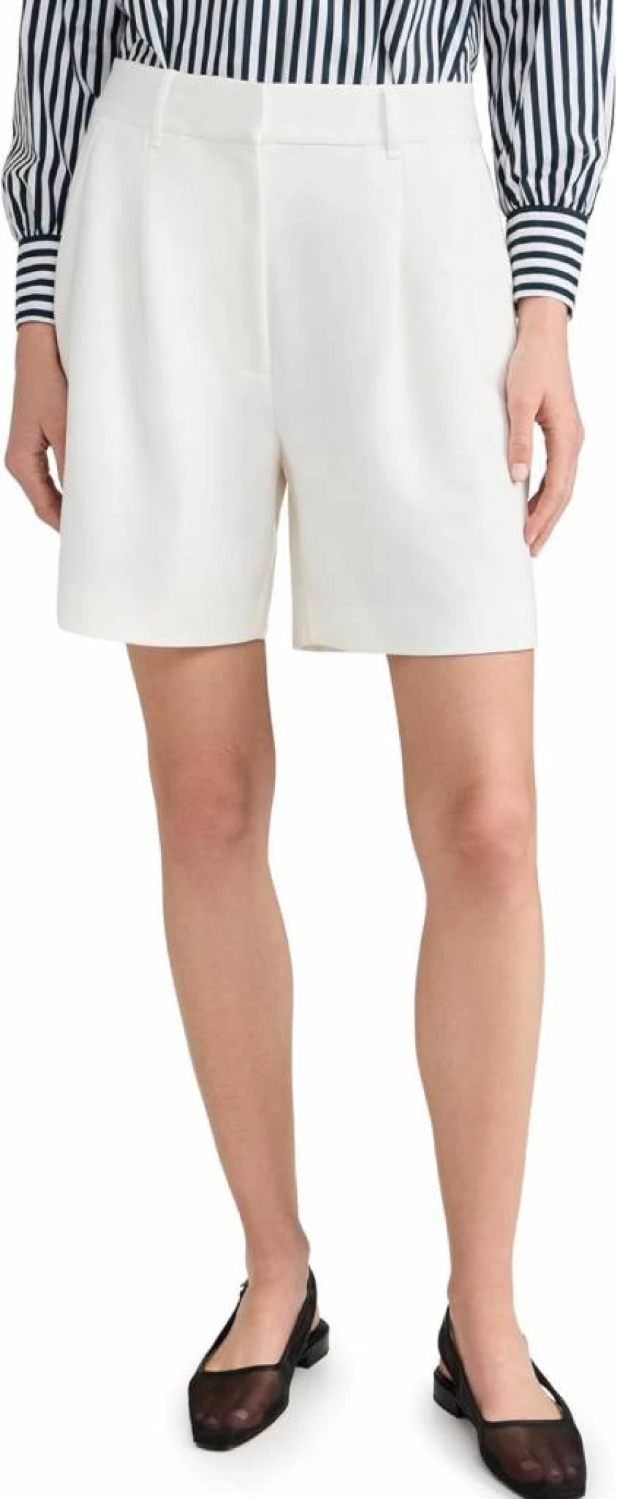 Rag & Bone Women's Irina Ponte High-Waisted Shorts - Classic Denim Style for Everyday Comfort