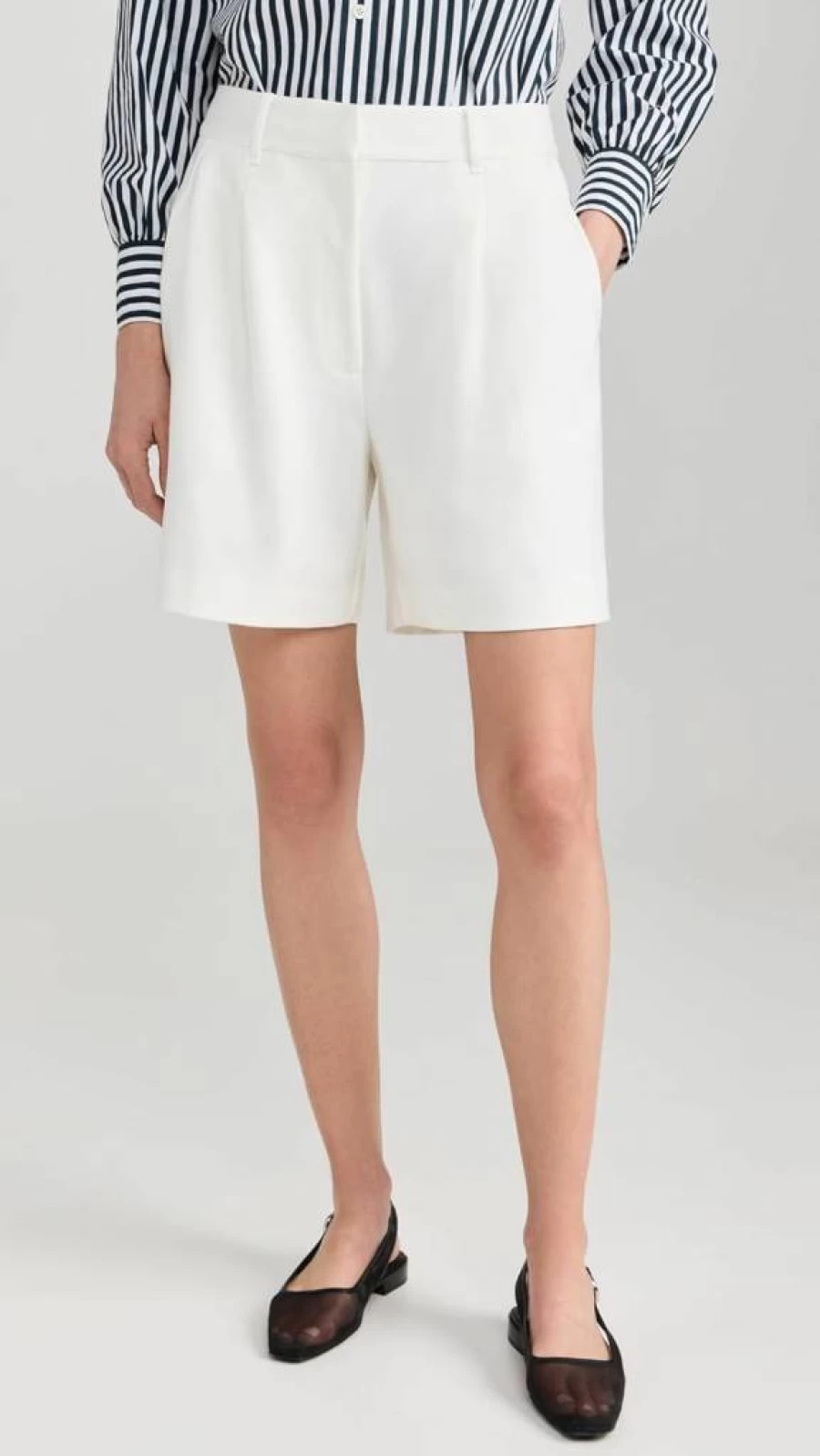 Rag & Bone Women's Irina Ponte High-Waisted Shorts - Classic Denim Style for Everyday Comfort