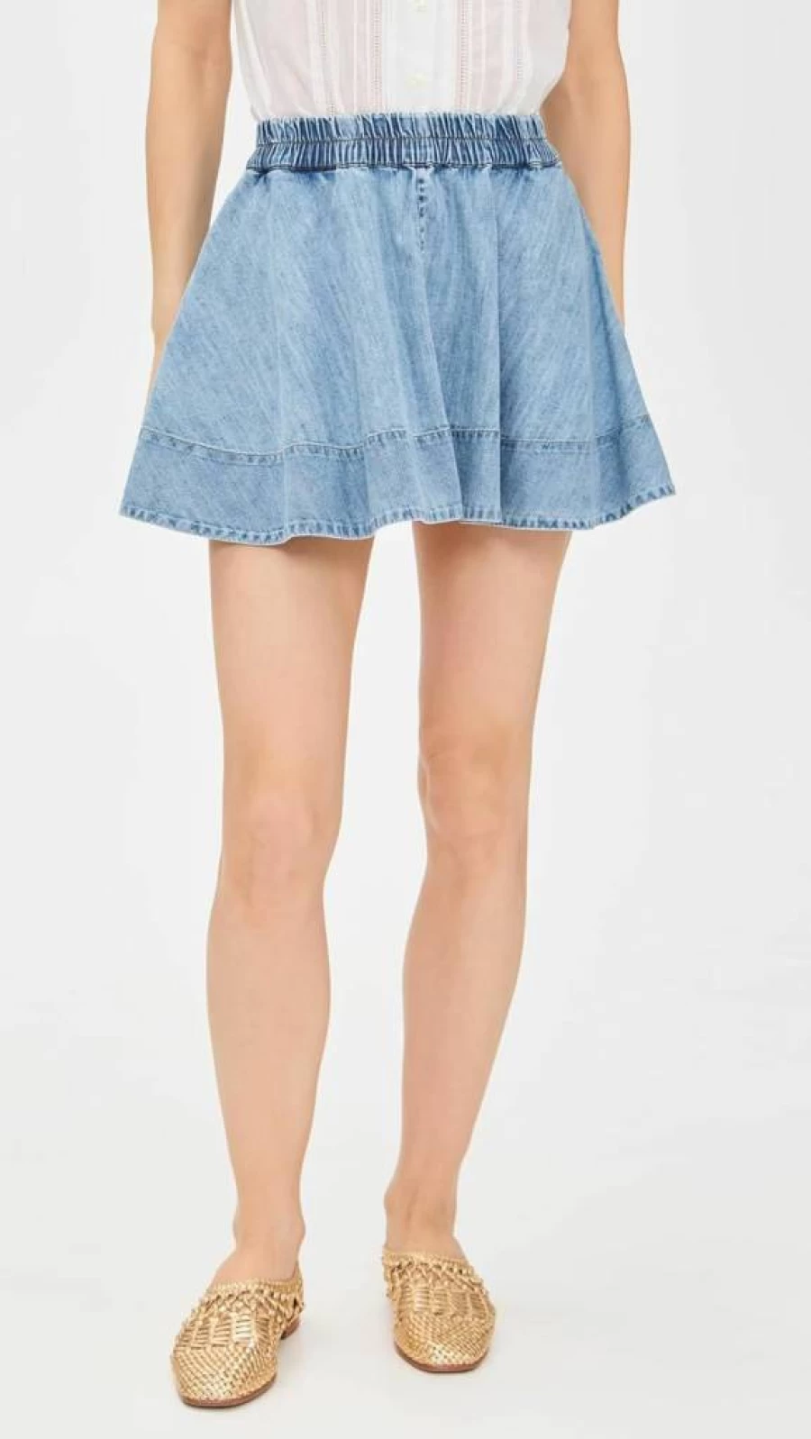 Suzie Kondi Women's Lina Mini Circle Skirt - Flowy A-Line High Waist Summer Skirt