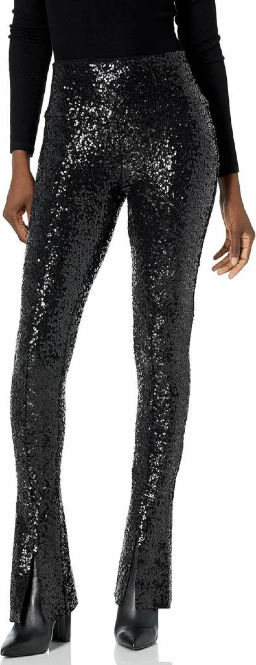 Norma Kamali Women's High-Waisted Spat Leggings - Comfortable Stretchy Yoga Pants for Workouts & Casual Wear