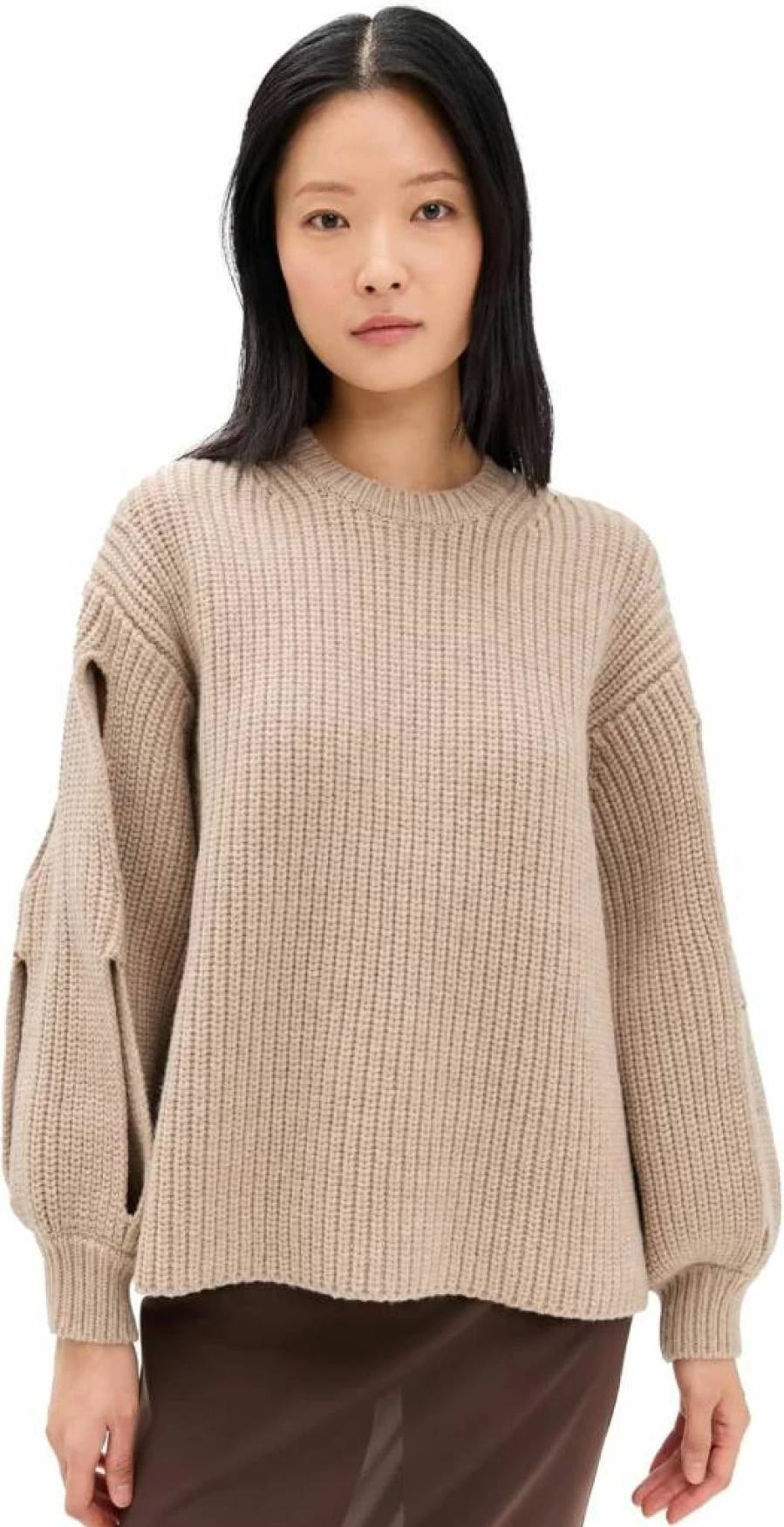 Nanushka Women's Jacint Knit Sweater - Soft Wool Pullover for Stylish Comfort