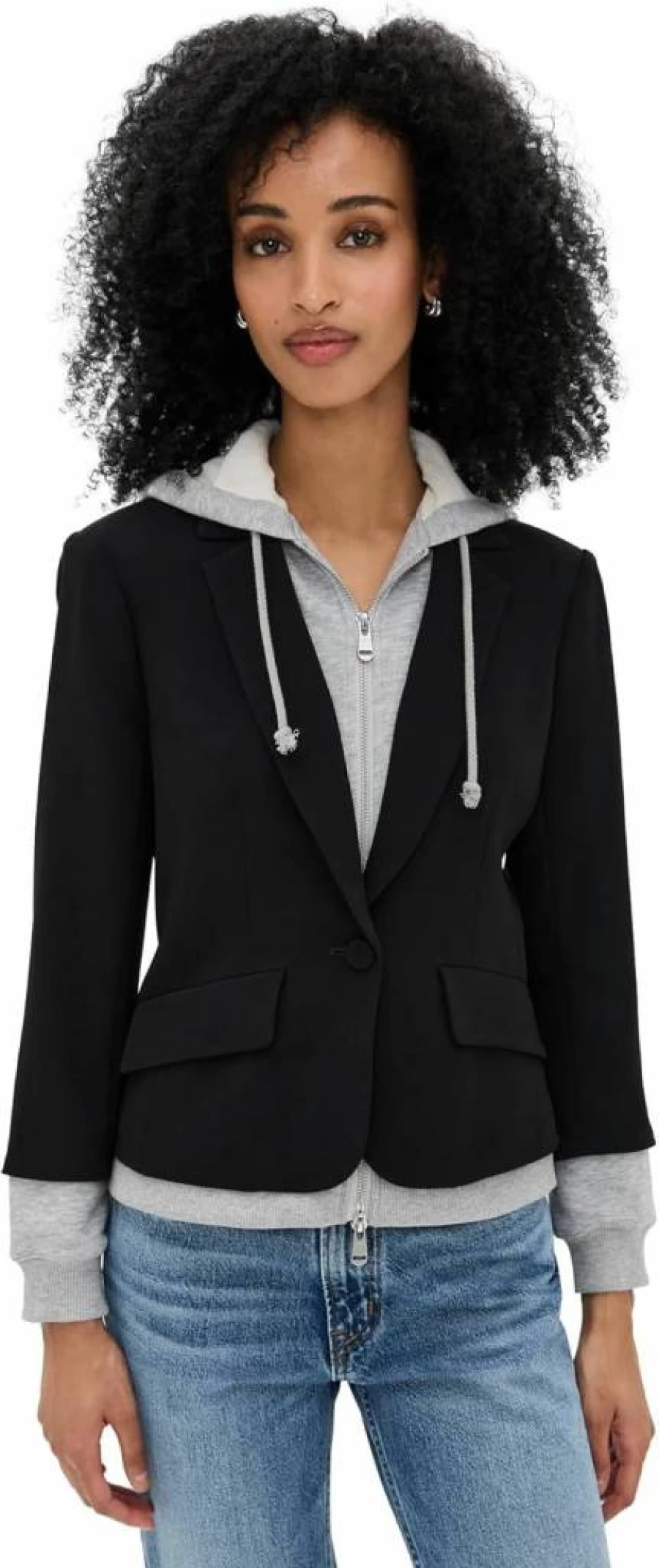 Cinq a Sept Women's Le Petit Khloe Zip-Up Blazer - Stylish Tailored Jacket for Women