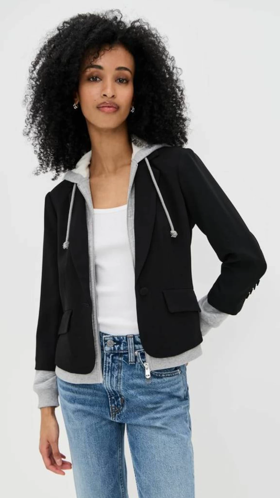 Cinq a Sept Women's Le Petit Khloe Zip-Up Blazer - Stylish Tailored Jacket for Women