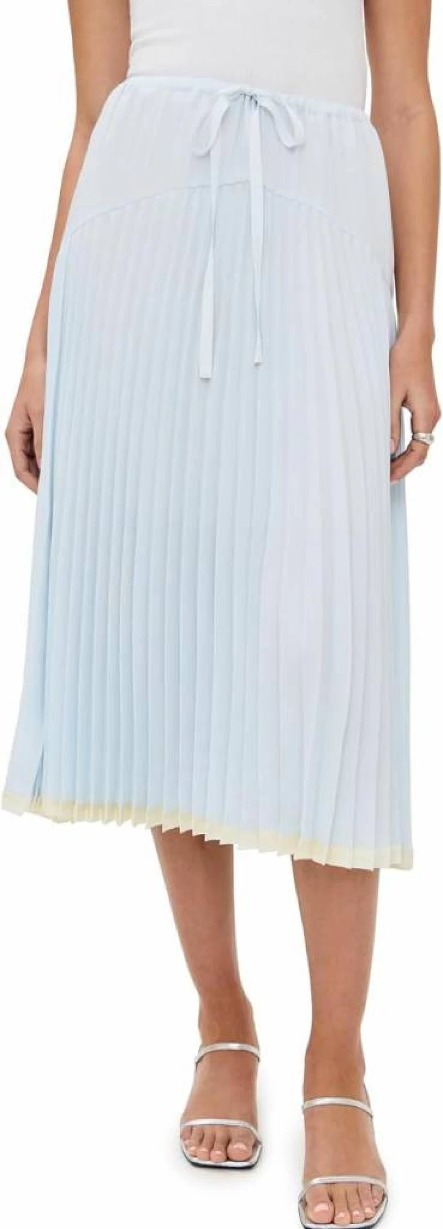 Vince Women's Pleated Tiered Skirt - Elegant Layered Midi Skirt for Women