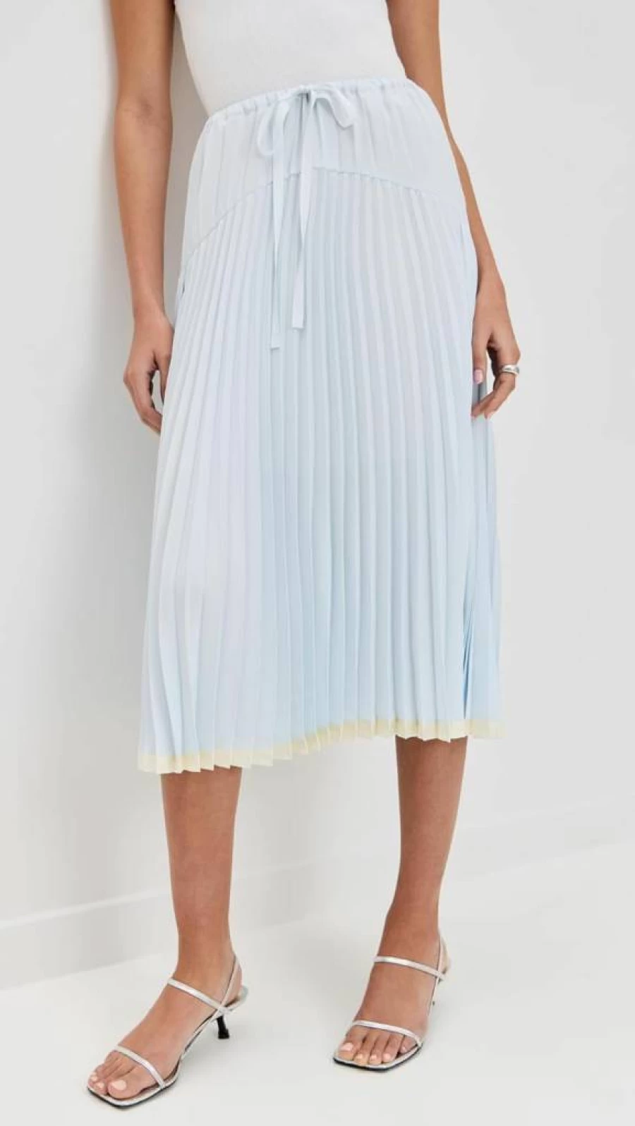 Vince Women's Pleated Tiered Skirt - Elegant Layered Midi Skirt for Women