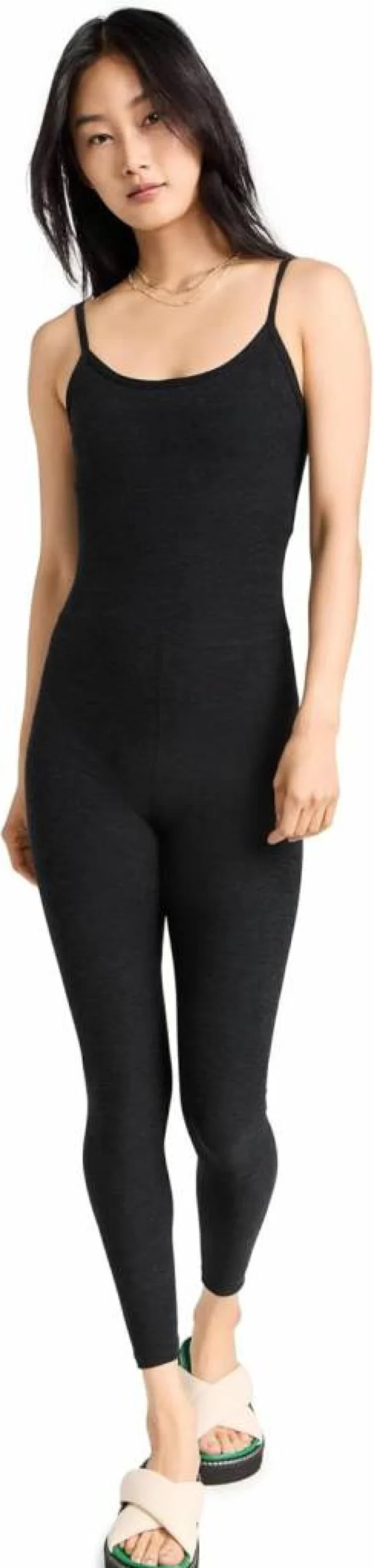 Beyond Yoga Women's Spacedye Midi Jumpsuit - Soft Stretchy Comfortable Lounge & Active Wear