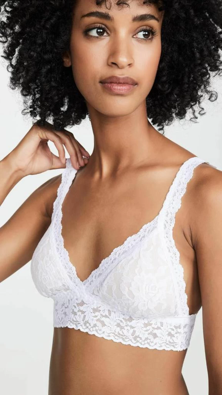 Hanky Panky Women's Signature Lace Bralette with Padded Crossover Design
